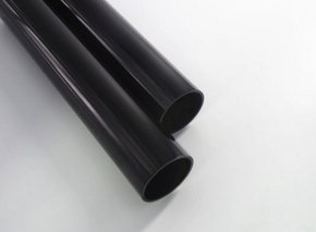 Tubo de aluminio de perforación negro, curvas de mandril.